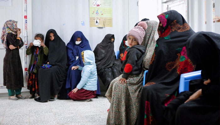 Afghan women and children wait for their turn to see a doctor at Yaka Dokan health clinic run by nonprofit organization World Vision, in Yaka Dokan village, Herat, Afghanistan, October 23, 2024. — Reuters