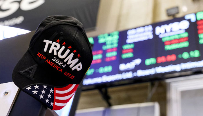 A view shows a hat in support of Republican Donald Trump, after he won the US presidential election, at the New York Stock Exchange (NYSE) in New York City, US, November 6, 2024. — Reuters