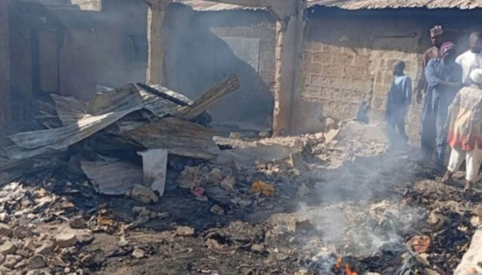 An image of a fire. — X@MobilePunch/File