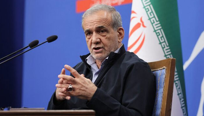 Irans President Masoud Pezeshkian attends a press conference in Tehran, Iran, September 16, 2024. — Reuters