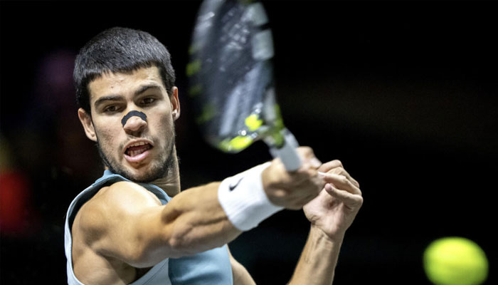 Carlos Alcaraz against Italys Andrea Vavassori. — AFP/File