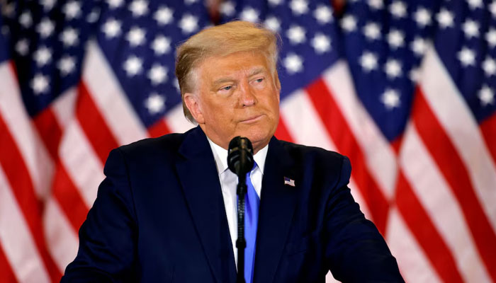 US President Donald Trump speaks in the East Room of the White House in Washington, US. — Reuters/File