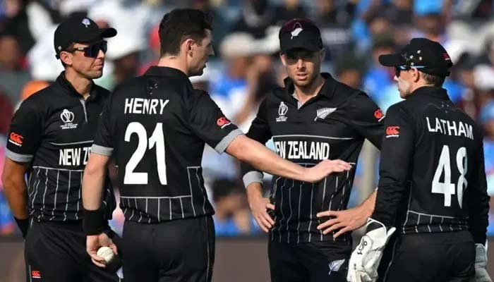 Players of the New Zealand cricket team. — AFP/File