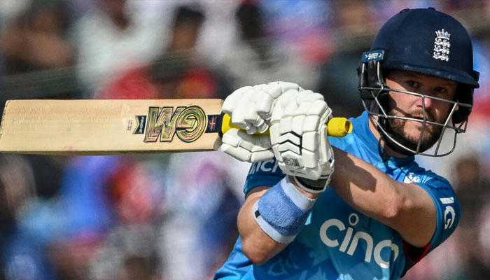 Englands Ben Duckett plays a shot during the second one-day international cricket match against India in Cuttack.—AFP/File