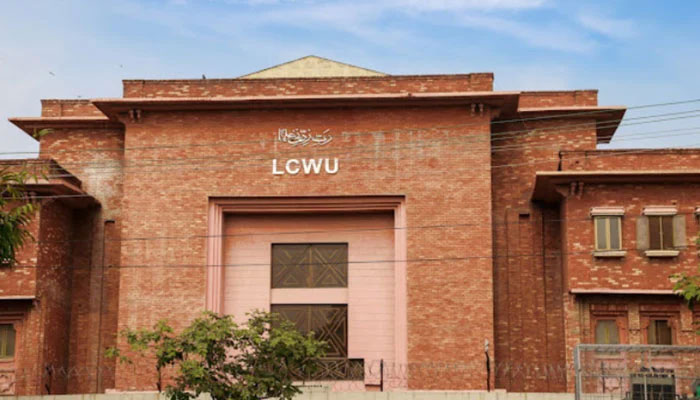 The Lahore College for Women University building seen in this image.— moawin.pk/File