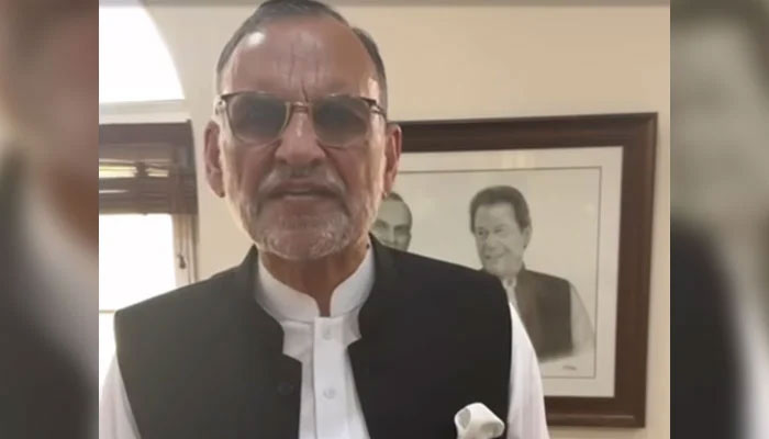 Pakistan Tehreek-e-Insaf (PTI) leader Azam Swati speaks in a video message on September 6, 2024. — Screengrab via Facebook@Senator Azam Khan Swati