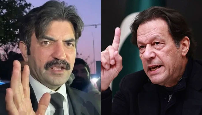 PTI founder Imran Khan (right) and MNA Sher Afzal Marwat. — Facebook@Imran Khan/ @SherAfzalKhanMarwat/File