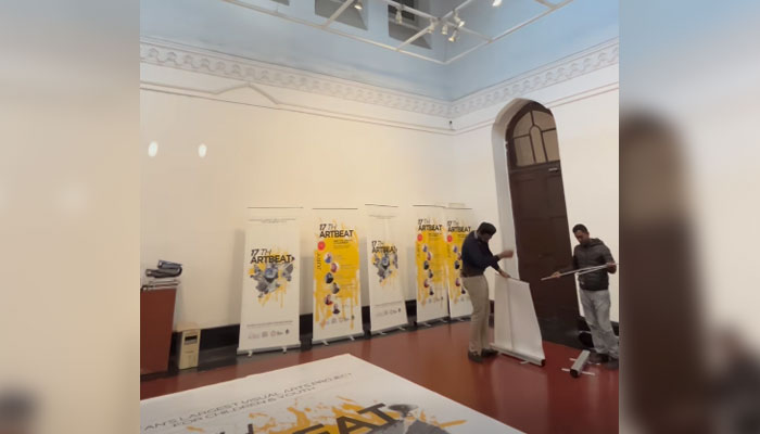 This representational image shows the preparations for the National Child Art Competition and Exhibition on February 13, 2025. — Screengrab via Facebook@thelittleart