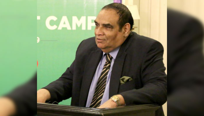 SAARC Chamber of Commerce and Industry’s former President Iftikhar Ali Malik speaks to participants of an event. — saarcchamber.org/File