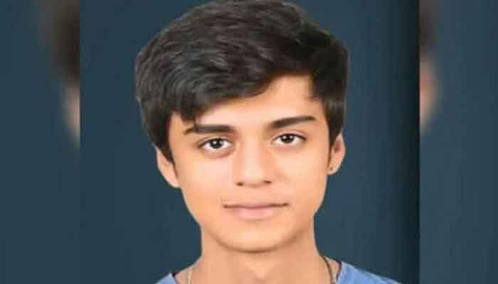 The image shows the missing student Mustafa Amir. — Facebook@Saba Butt/File