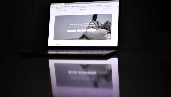 Homepage of an online platform is shown on a laptop screen. — AFP/File