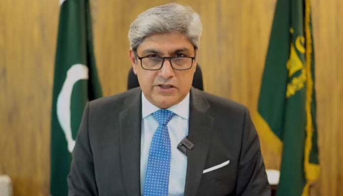 Federal Secretary for Health Nadeem Mahbub speaks in a video message on April 28, 2024. — Screengrab via Facebook@NHSRCOfficial