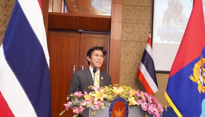 The Ambassador of Thailand to Pakistan Rongvudhi Virabutr addresing an event. — Instagram@bestwesternpremierislamabad/File