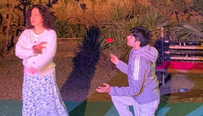 Preparation of the play ‘Lawrence in Lahore’ on February 10, 2025. — Facebook@ajokatheatrepk