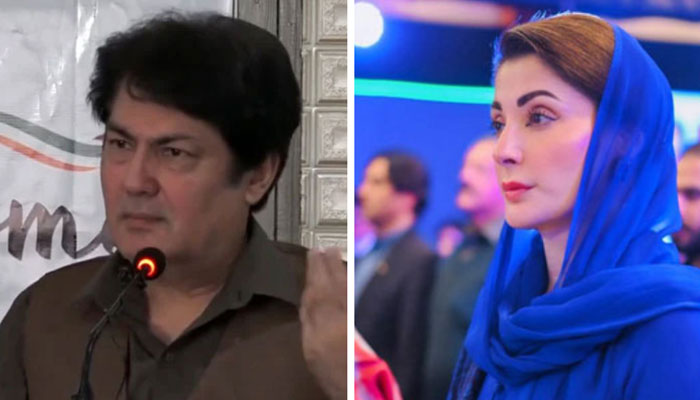 This collage shows Advisor to Chief Minister on Information and Public Relations Barrister Muhammad Ali Saif (left) and Punjab Chief Minister Maryam Nawaz. — Facebook@BarristerDrSaif/TheMaryamNSharif/File