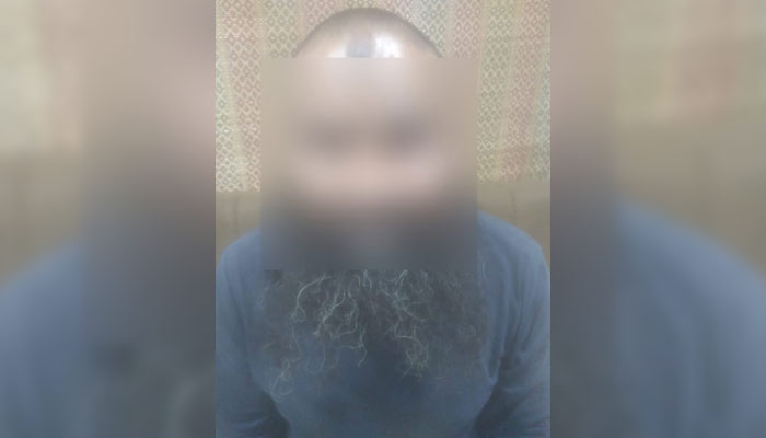 Arrested accused  Muhammad Mushtaq Rajput seen in this image, released on February 19, 2025. — Facebook@FIAAgencyOfficial