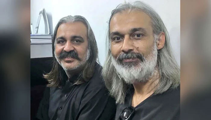 KP CM Ali Amin Gandapur (left) with his brother MNA Faisal Amin Gandapur. — X@FaisalAminKhan/File