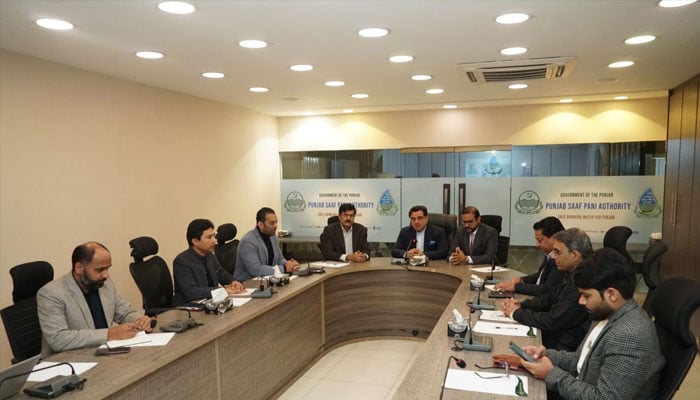 A meeting of the Punjab Saaf Pani Authority (PSPA).— Facebook@Punjabsaafpaniauthority/File