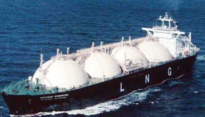 The image shows a liquefied natural gas (LNG) tanker. — AFP/File