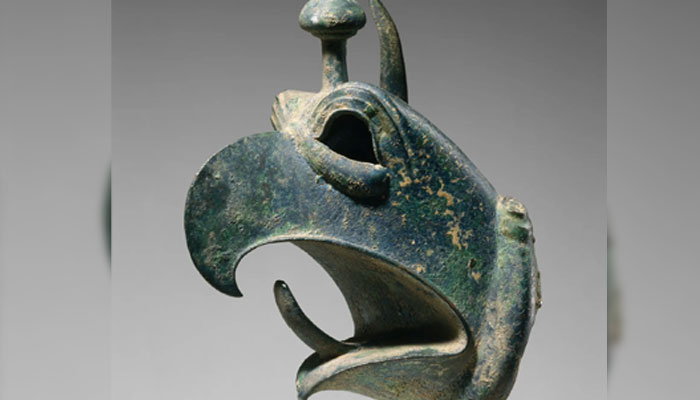 The bronze head of a griffin from 7th century BC. —The Metropolitan Museum of Art, New York/File