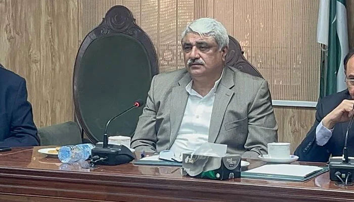 Provincial Health Minister Khawaja Salman Rafique looks on during a meeting on February 10, 2025. — Facebook@SalmanRafiquePK