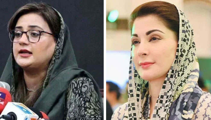 This combo of images shows, Punjab Information Minister Azma Bokhari (left) and Punjab Chief Minister Maryam Nawaz (right). — Facebook@Maryam Nawaz Sharif/PPI/File