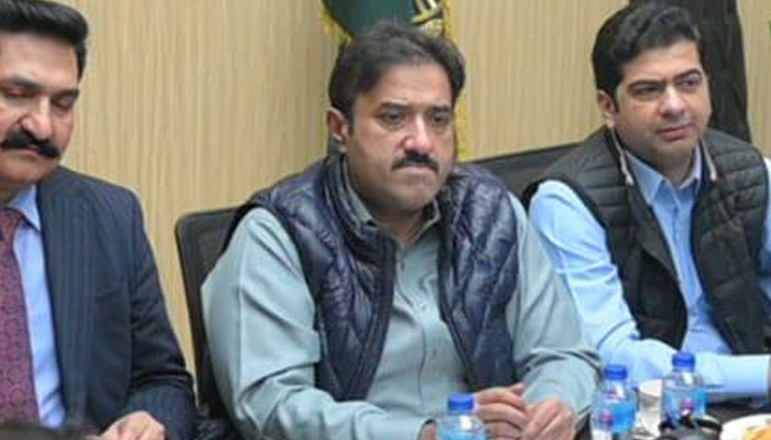 Punjab Local Government Minister Zeeshan Rafiq looks on as he attends a meeting on February 26, 2025. — Facebook@Zeeshan.rafique7865