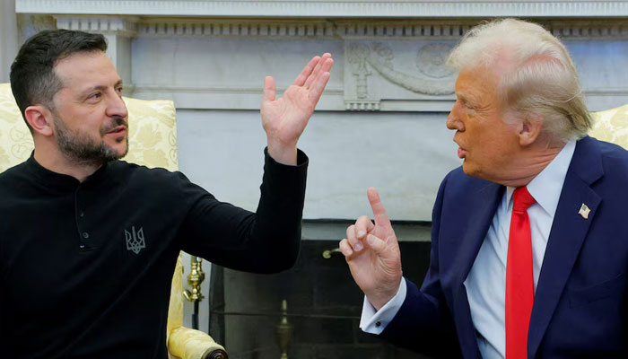 US President Donald Trump (right) and Ukrainian President Volodymyr Zelensky. — Reuters/File
