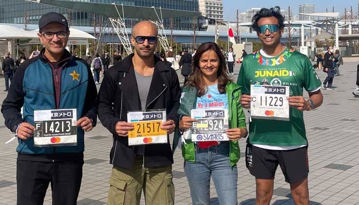 Pakistani runners who will participate in Tokyo Marathon 2025. — Reporter/Fiazan Lakhani