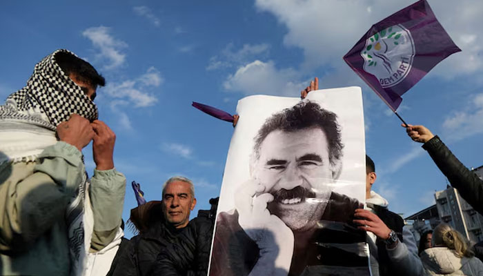 Picture of Abdullah Ocalan, Diyarbakir, Turkey, February 27, 2025.—Reuters