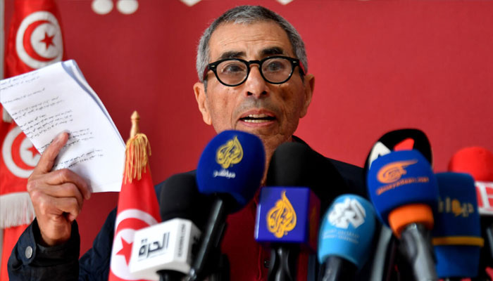 Leftist Tunisian activist Ezzeddine Hazgui, a member of the defence committee for detainees. —AFP/File