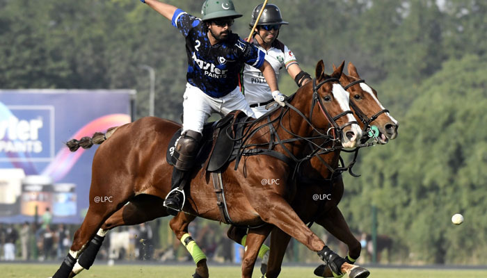 The image released on Nov 17, 2023, shows a glimpse from the Patrons 47th Aibak Polo Cup 2023. —Facebook@Lahore Polo Club