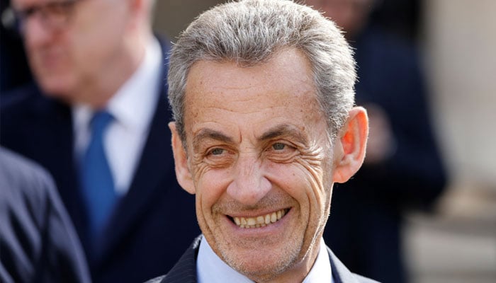 Former French President Nicolas Sarkozy attends a national tribute ceremony for late French politician and admiral, Philippe de Gaulle, son of Charles de Gaulle, at the Hotel des Invalides in Paris, France on March 20, 2024. — Reuters
