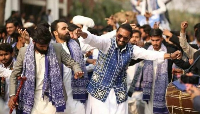 This representational image shows people celebrating Saraiki Culture Day. — APP/File