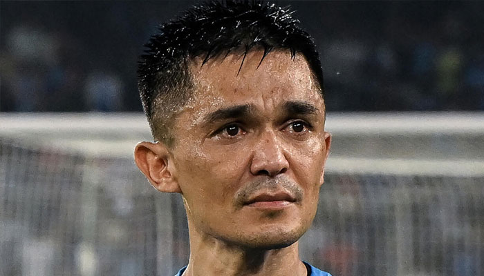 Indian football legend Sunil Chhetri.— AFP/File