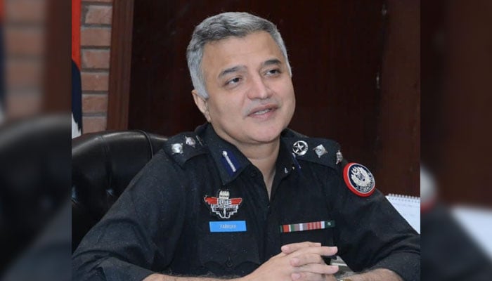 Former SSP Hyderabad Dr Farrukh Ali Lanjar seen in this image. — Facebook@Hyderabad Police Updates