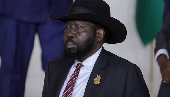 South Sudans President Salva Kiir Mayardit prepares for a group photo during the opening of an African Union summit in Addis Ababa, Ethiopia, February 15, 2025. — Reuters