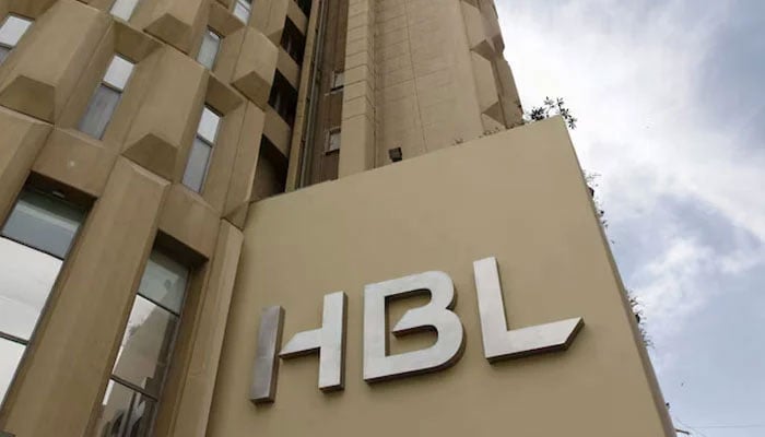 The Habib Bank Limited (HBL) logo is seen on the head office building in Karachi, Pakistan, April 18, 2016. — Reuters