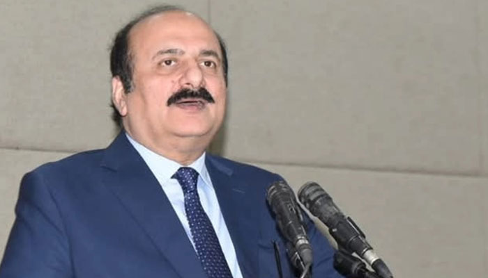 Chairman of the Prime Ministers Youth Programme Rana Mashhood Ahmed Khan addresses an event on February 6, 2025. — Facebook@ranamashhoodahmadkhan