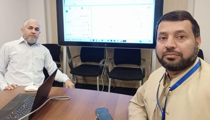 Cisco Pakistan country manager Faheem Anwar (left) in a meeting with Ministry of Federal Education and Professional Training officials on March 9, 2025. — Facebook@mofept