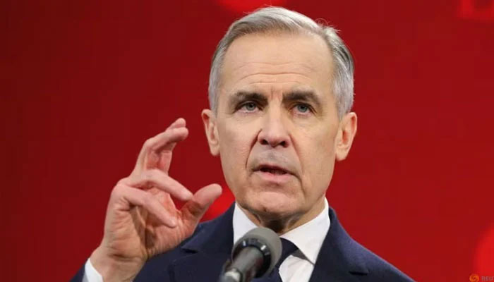Canadas Liberal Party leadership candidate and former Bank of Canada governor Mark Carney speaks to the media in Montreal, Quebec, Canada, on February 25, 2025.—Reuters
