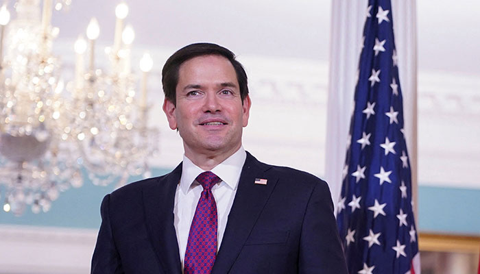 US Secretary of State Marco Rubio looks at members of the media as he meets with Canadian Foreign Minister Melanie Joly at the State Department in Washington, US, January 29, 2025. — Reuters