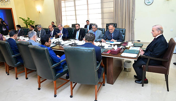 Prime Minister Muhammad Shehbaz Sharif chairs a meeting of Steering Committee of Danish University on 11 March, 2025.—PID