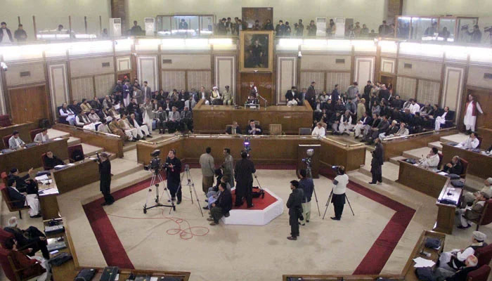 A view of Balochistan Assembly in Quetta on February 28, 2024.. — PPI