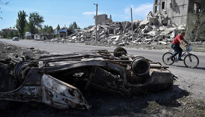 A demolished site seen in this image.— AFP/File