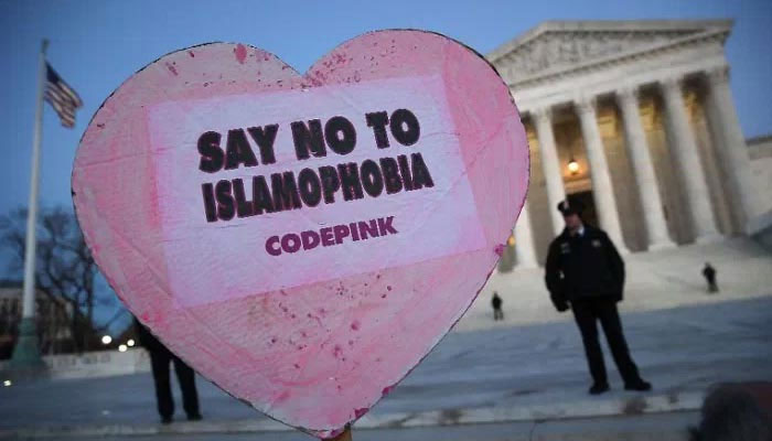 Representational image of protesters demonstrating against Donald Trumps executive order on immigration outside the US Supreme Court in Washington, US, January 30, 2017. — AFP/File