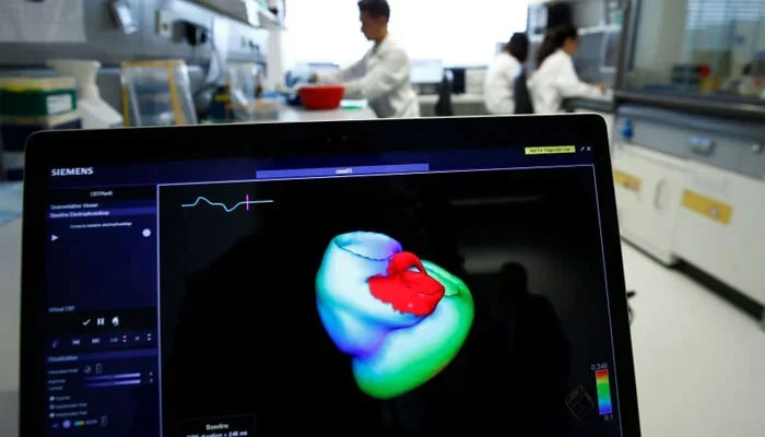 3D image of a heart in a cardiology test.— Reuters/File