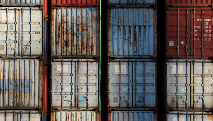 Shipping containers sit at a port in Tianjin, China February 8, 2025. —Reuters