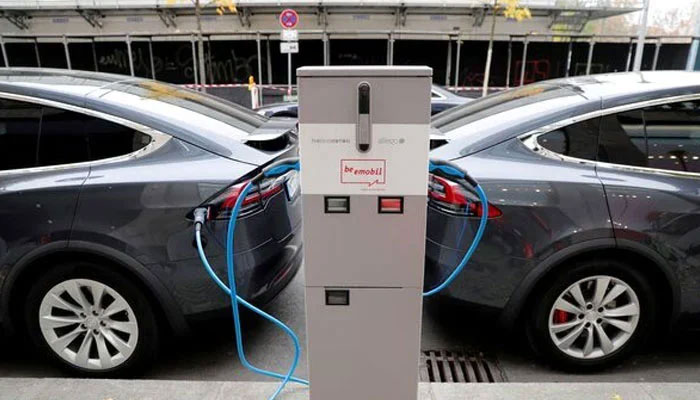 The representational image shows Tesla Model X electric cars recharge their batteries in Berlin, Germany, November 13, 2019. — Reuters