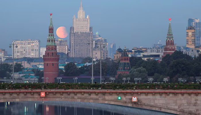 The Kremlin and Russias Foreign Ministry headquarters building are seen in Moscow, Russia, September 18, 2024.—Reuters